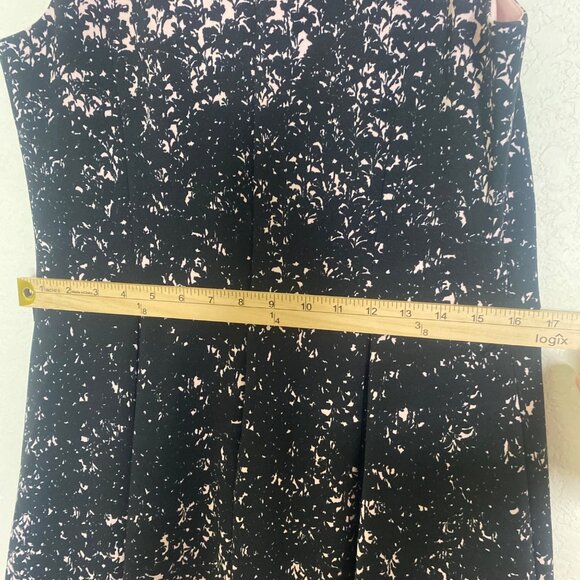 Luxe By Carmen Marc‎ Valvo Dress Size 12 Pink Black Fit & Flare - Picture 12 of 14